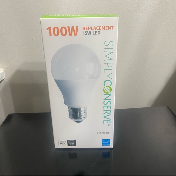 SimplyConserve 100W LED Replacement Bulb (15W)  - 2700K - Picture 1 of 7